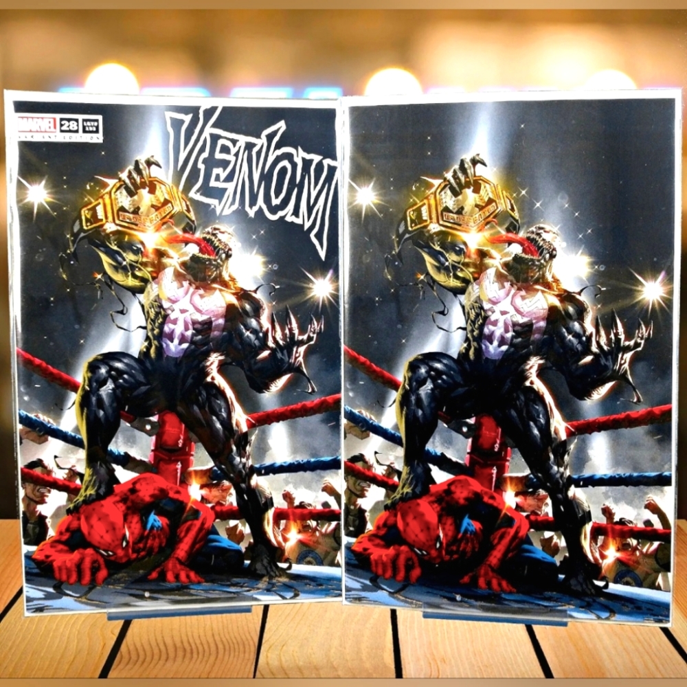 Venom #28 Kael Virgin WWE Knull Codex Marvel Comic Wrestling Set NM!